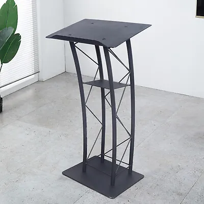 Lectern Curved Podium Presentation Stand Pulpit Church Conference Lectern Podium • $339