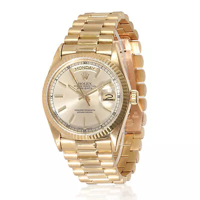 Rolex Day-Date 18038 Men's Watch In 18kt Yellow Gold • $15500