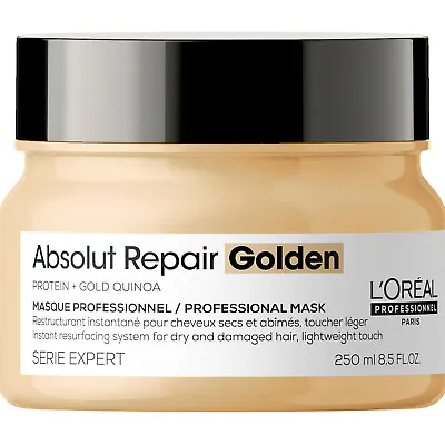 L'Oreal Serie Expert Absolut GOLDEN Repair Mask 250ml For Damaged / Fine Hair • £22.90