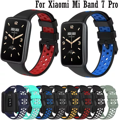 Two-color Strap For Xiaomi Mi Band 7 Pro Smart WristBand Miband 7 Sport Bracelet • $8.48