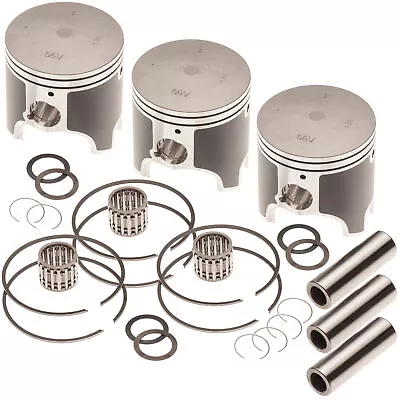 Triple Piston Kit For Yamaha GP XL XLT 1200 1200R Power Valve 1.00MM Over 80.9MM • $204.95