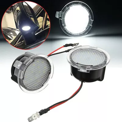 1/2Set Xenon White Lights Puddle LED FIT Ford Edge Taurus Flex F150 Side Mirror • $10.99