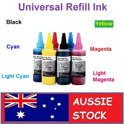 $13.55 • Buy Universal Refill Premium Bulk Ink Dye Based 100ml For Epson Printers