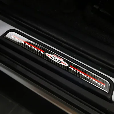 Carbon Fiber Scuff Plate Door Sill Protector For MINI Cooper JCW Countryman F60 • $46.99