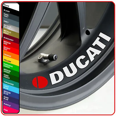DUCATI Inner Wheel Rim Stickers Decals - Choice Of 20 Colours - Set 4 Or 8 • £9.98