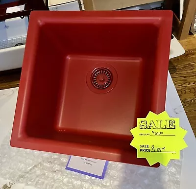 NIB Elkay ELX1616MA0 -  Red Bar Sink Fixture - Elkay Quartz Luxe 15-3/4  15-3/4  • $179.99