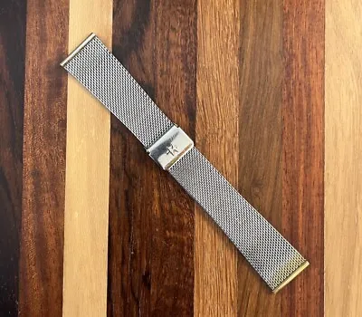 Vintage Hamilton Milanese Watch Bracelet Mesh Metal Band Bear Signed Clasp 20mm • $115