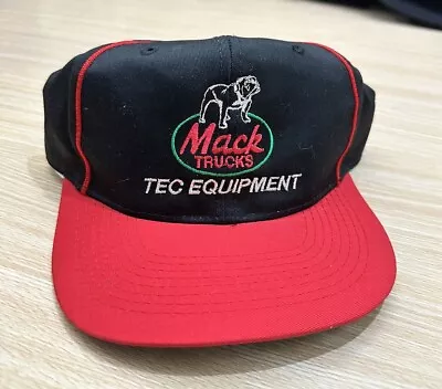 Vintage Mack Trucks Tec Trucker Snapback Hat RARE Cap • $19.99