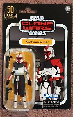 Star Wars Vintage Collection Clone Wars Arc Trooper Captain VC213 Action Figure • $42