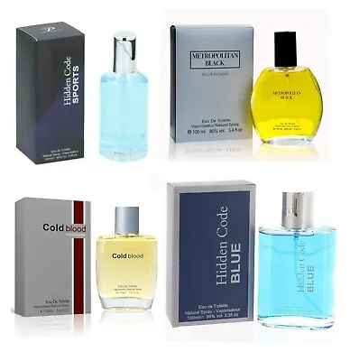 Men’s Perfume Eau De Toilette Spray Gift Pack Men’s Fragrance Set (4 X 100ml) • £15.99