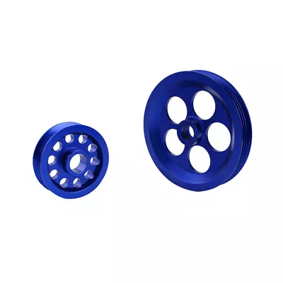 Underdrive Pulley For Honda Civic 92-00 B16A Crank Shaft Harmonic Balancer Blue	 • $38.33