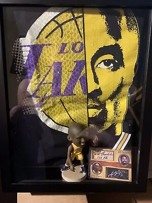 Kobe Bryant Shadow Box 11”x14” With Lakers/Kobe Bryant Shirt Dual Signed Card • $359.99