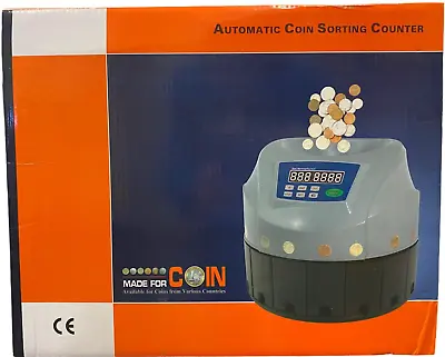 Automatic Coin Sorting Machine For Euros Mixed Coin Counter/Sorter (Euros Only) • £112.99