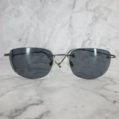 Maui Jim Kapulua MJ502-02 Sunglasses Gray Rimless Polarized 57-18-135 Japan • $116.99