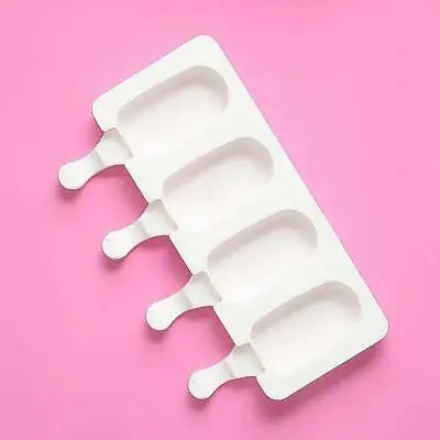 Silicone Ice Cream Mould Popsicle Lolly Frozen Dessert Maker Cakesicles Tray 4 • £2.49