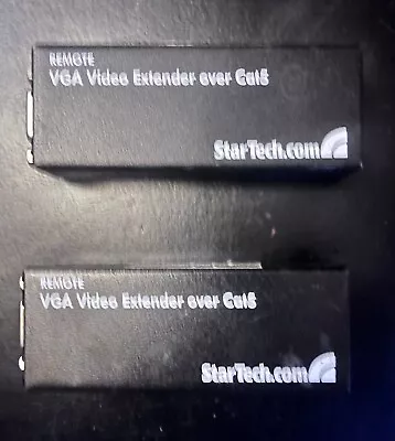 Star Tech Remote VGA Video Extender Over Cat5 Point To Point (set Of 2) • $89.50