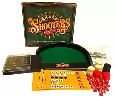 Sharp Shooters Dice Board Game Milton Bradley 1994 Vintage Complete • $25.95