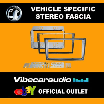 Vauxhall Corsa D 2006 - 2014 Double Din Fascia Adaptor Stealth Black CT23VX35 • £48.39