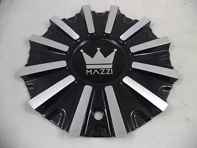 Mazzi Wheels Silver / Gloss Black Custom Wheel Center Caps # C10341B02-CAP (1) • $59.95