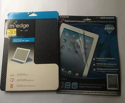 £4.81 • Buy M-Edge Profile IPad Case, Carbon Fiber Black W/ 2 Xtreme Screen Protectors Gift