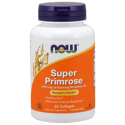 £14.14 • Buy Primrose Super, 1300mg X 60 Softgels - NOW Foods