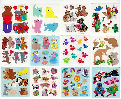 Vintage Sandylion Animals Bear Cat Dog Koala Mini Kromekote Stickers -You Choose • $1.49