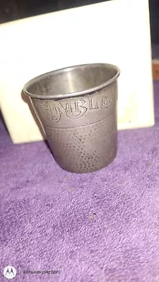 Antique Sterling Metal Shot Glass Personalized By Webster • $75