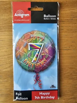 Round Helium Age Party Balloons - Happy 7th Birthday • £2.50