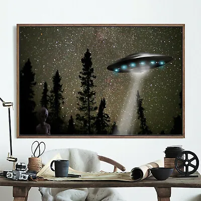 Poster Wall Art Printing X Files I Want To Believe Ufo Alien 07 32 X 24 Inch • $7.69