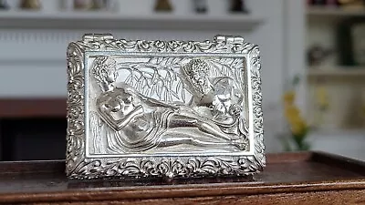 Dollhouse Miniature Artisan IGMA Shevchenko Sterling Silver Jewelry Casket Box • $2999.99