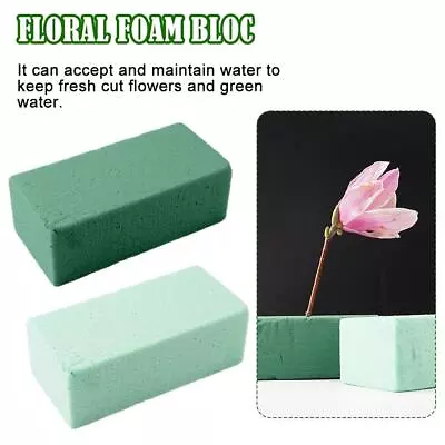 For Floral Arrangement Artificial Dried Fresh Flower Mud Foam Holder Block-Brick • £2.86