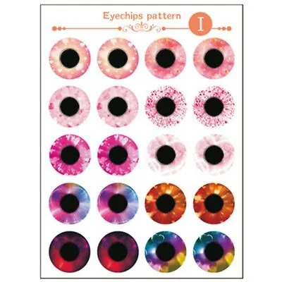 £2.15 • Buy Craft Thin Glass Paper Transparent Eye Chips Doll Eyes Dolls Eyechips Pattern
