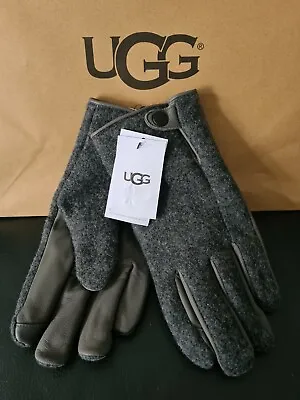 UGG Australia Snap Tab Fabric Tech Glove Size L/XL Brand New Colour Grey  • £46