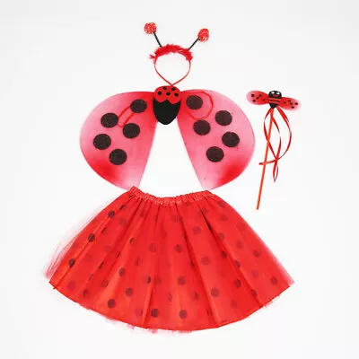 Ladybird Tutu Childs Bumblebee Fancy Dress Costume Book Week Day Girls Kids • £12.99