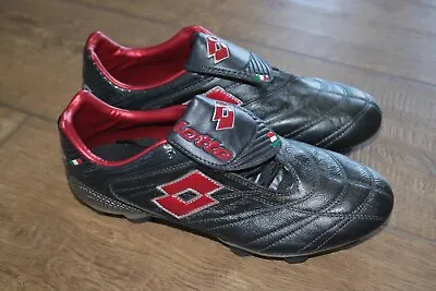 Vintage Lotto Italy Mens Football Boots Shoes Size UK 7 EUR 40.5 US 8 • £119.99