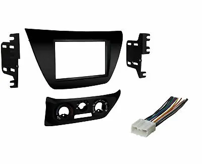 Black Double Din Stereo Dash Kit For 2002-2005 Mitsubishi Lancer And Harness • $44.92