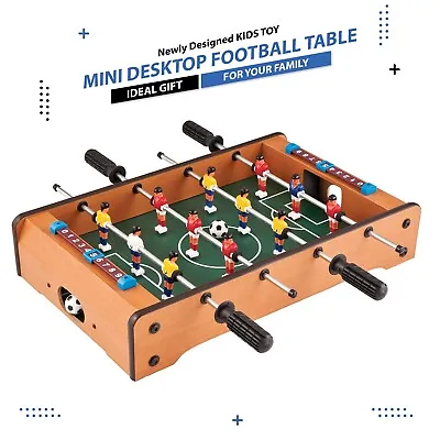 20  Mini Table Top Football Game Toy Players Kids Football Board Game Fun • £13.85