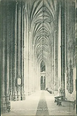 Canterbury Cathedral S Aisle Of Nave JG Charlton Local Publisher 1938 Postmark  • £3.70
