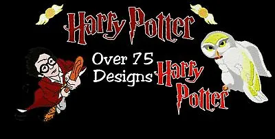 Harry Potter Machine Embroidery Designs Over 70 Designs Pes Hus Dst Jef Formats • £2.99