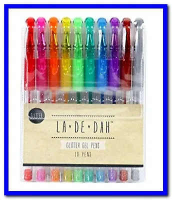 La De Dah Gel Pens 10 X Metallic. New & Sealed. Free P&p • £5