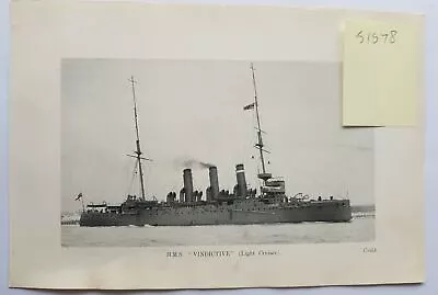 £9.95 • Buy CRIBB WW1 Warship Light Cruiser 1915 Photo Print HMS Skirmisher HMS Amethyst