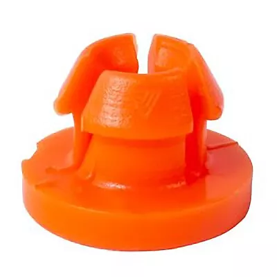 Orange Nylon Door Lock Rod Clips Retainer - 4 MM Rod 6 MM Hole - 100 Pack • $19.28