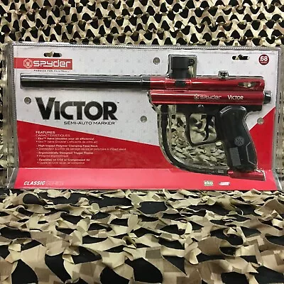 New Kingman Spyder Victor Semi-Auto Paintball Gun - Gloss Red • $89.95