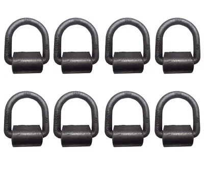 8 Pack Heavy Duty 1/2  Weld-On D Ring Flatbed Truck Trailer Cargo Tie Down Ring • $28.85