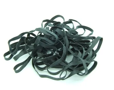 100 Pack Large Black Fishing Rubber Bands Size #64 (3.5 X1/4”) UV Heat Resistant • $10.97