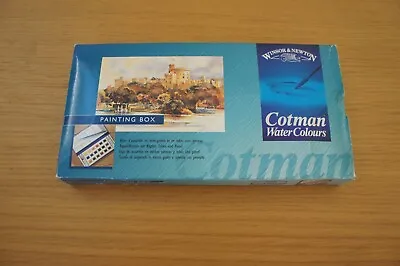 £20 • Buy Winsor & Newton Cotman Unused 18 X Half Pan + 2 Tubes Painting Box Set