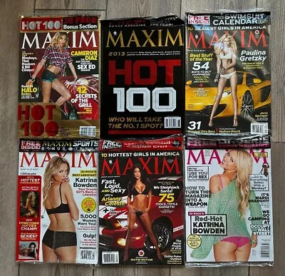 MAXIM Magazine Lot (6) RARE ISSUES All 6 Are Sealed LINGERIE Special Editions • $24.99