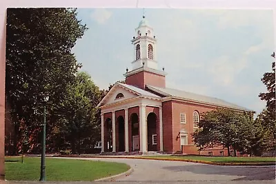 Indiana IN Crawfordsville Wabash College Chapel Postcard Old Vintage Card View • $0.50