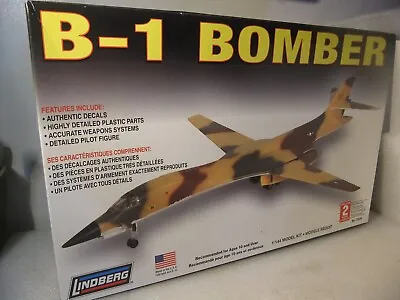 1:144 Lindberg 70544 Plastic Model Kit - B-1 Bomber - Sealed Contents • £11.24