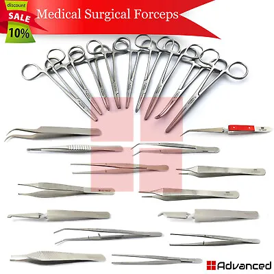 Surgical Tweezers Cotton Pliers Medical Nursing Tissue Forceps Hemostatic Clamps • $6.37